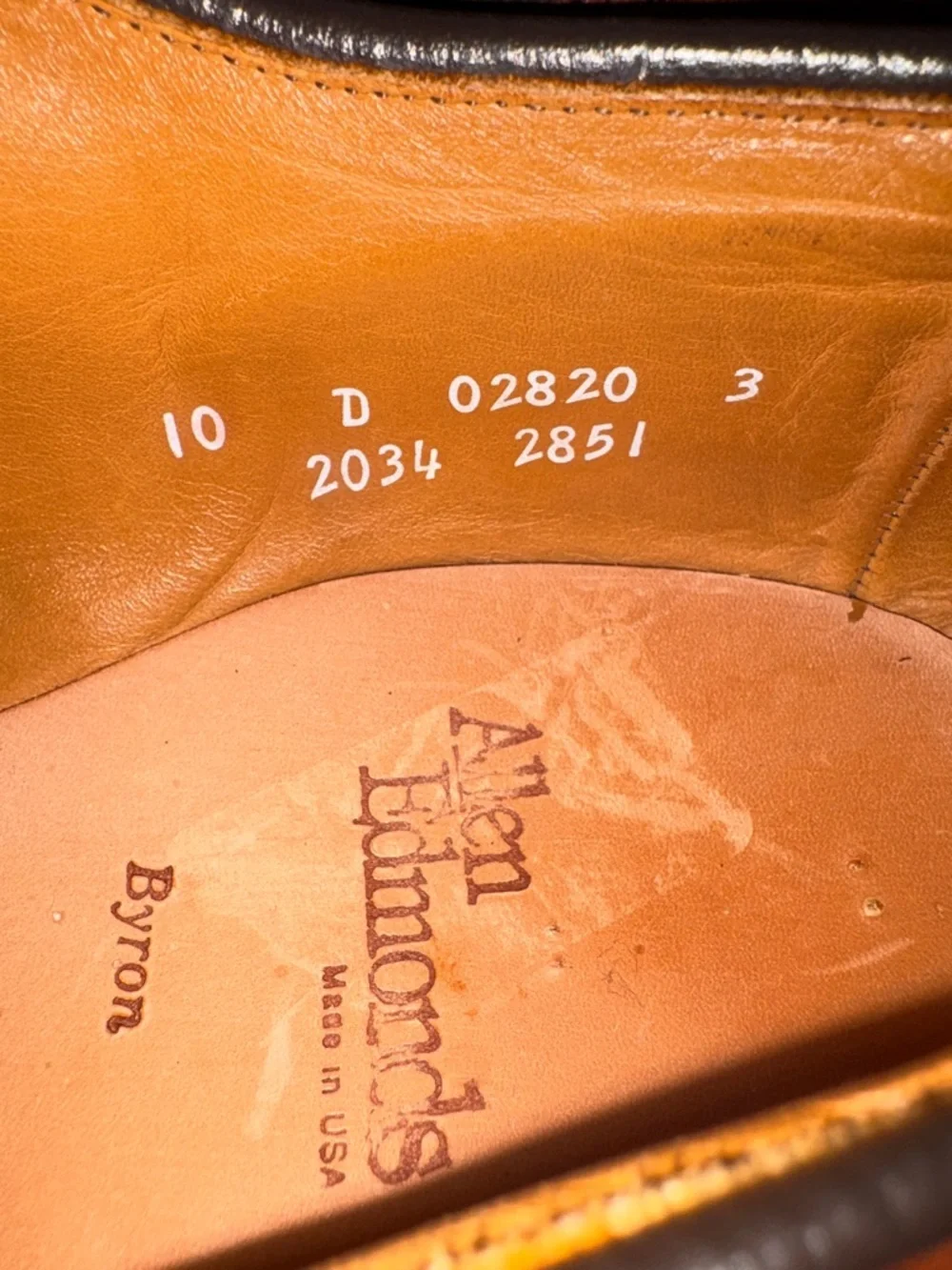 Allen Edmonds Men's Brown Leather Cap-Toe‎ Oxfords Size 10